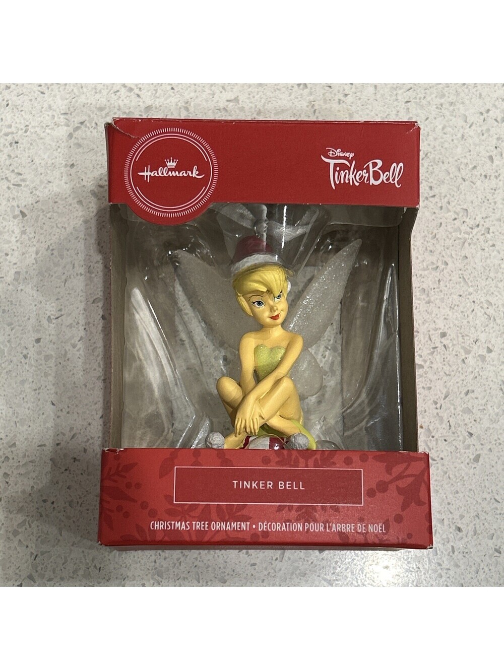 Hallmark Disney Tinker Bell Holiday Ornament Tinker Bell Sitting On A Mint